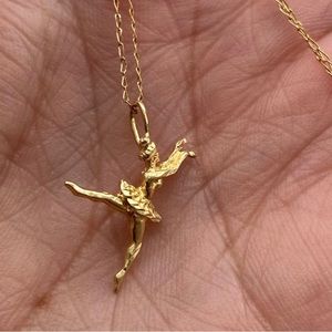 14k Yellow Gold Ballerina Necklace